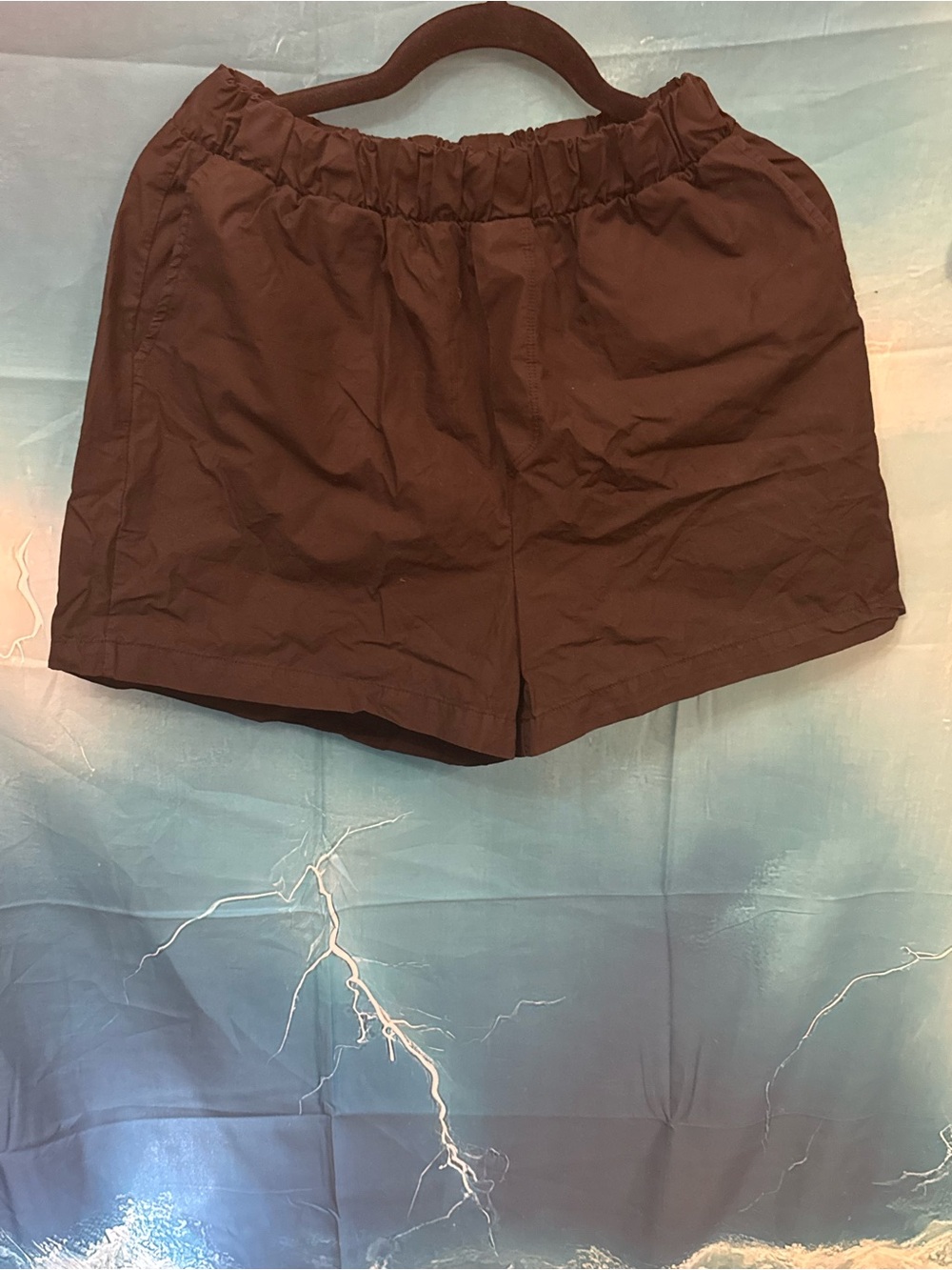 Stateside Black High-Waist Elastic Shorts